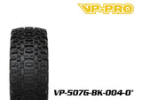 VP-PRO VP-507G 1/10 Short Course Truck Tires (4) Pre-Mounted Black showing detailed tread pattern for improved traction on rc cars and radio control parts.