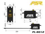 POWERSTAR PL-8012HV DC HV Low Pro Digital Steel Gear Servo
