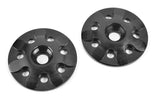 Team Corally C-00180-157 Lightend Aluminum Wing Washer (2) in black, designed for durable and lightweight use with radio control car parts.
