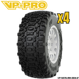VP-PRO VP-507G 1/10 Short Course Truck Tires (4) Pre-Mounted White featuring rugged off-road tread pattern designed for radio control parts and rc car parts.
