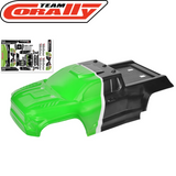 Team Corally C-00230-0096-G Furago XD Body Green 1/12 Punisher RC Monster Truck