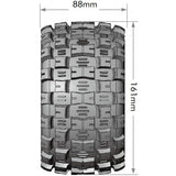 Louise MFT ST-Mcross Sport 1/8 Stadium Truck Tires (2) 17mm 0 & 1/2