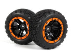 BlackZon BZN540197 MT Wheels & Tires Orange Slyder