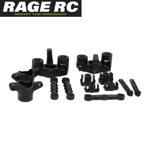 Rage RC RGRC2456 Mini Trek Steering Hubs & Link
