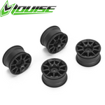 Louise LNBA319 10 Spoke Wheel +1mm Black LMX