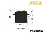 POWERSTAR PC-1500W DC HV Digital Waterproof Metal Gear Servo
