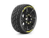 Lousie MFT B-Rocket 1/8 Buggy Tires 17mm Black Spoke Rim Soft (2) RC Car Truck