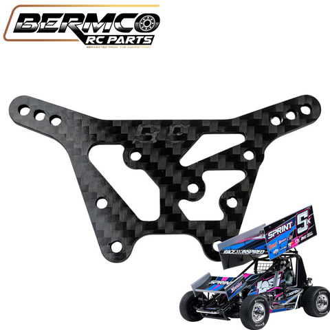 Bermco RC Parts 3mm Front Carbon Fiber Shock Tower Losi 22S Sprint