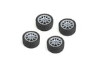 Louise LNBA371 Rally Tires + Wheels 10 Spoke Gray +1mm LMX