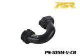 POWERSTAR PS-105M-V-CB 1/8 Conical On-Road Exhaust Manifold Ceramic Black, a durable black ceramic exhaust part designed for high-performance radio control cars.