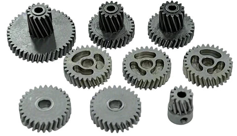 helical gear plus Hobby Plus HBP240595 Machined Helical HD Transmission Gear Set CR18P