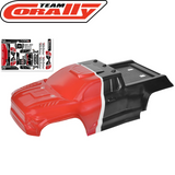 Team Corally C-00230-0096-R Furago XD Body Red 1/12 Punisher RC Monster Truck
