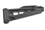 Team Corally C-00180-861 Upper Front Suspension Arm HDA-3 in black, designed for radio control car parts to enhance suspension performance in rtr rc cars.