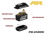 POWERSTAR PM-4500W New HV DC Digital Waterproof Servo Steering 1/10 1/8 RC Car