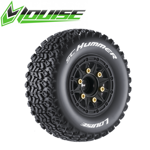 Louise SC-Hummer 1/10 Short Course Tires Soft 12 14 & 17mm Removable Hex