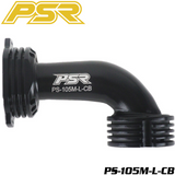 POWERSTAR PS-105M-L-CB 1/8 Conical On-Road Exhaust Manifold Ceramic Black designed for radio control parts and rc car upgrades with durable ceramic black finish.
