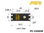 POWERSTAR PC-1500W DC HV Digital Waterproof Metal Gear Servo
