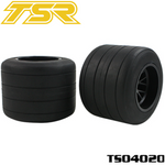 Team Saxo TS04020 F1-Future Rear Tire & Wheel Set (2)