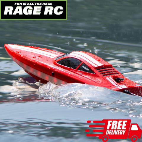 Rage RC Boat LightWave Micro RTR Pool Racer 2s Red