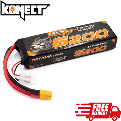 Konect Lipo 6200mah 11.1V 60C 3S Bashing Battery