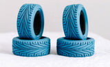 NBRC "Skids" 1/10 Onroad Racing RC Touring Car Tire Set Blue, Green, Red (4)