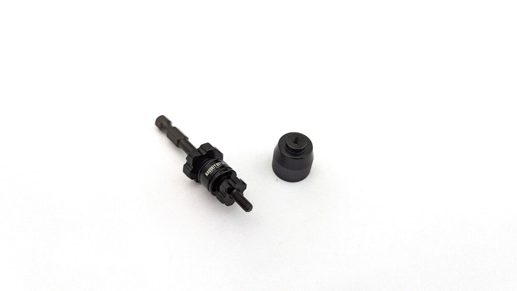 Hot Racing SDT12TB 12mm Hex 1/10 Scale Tire Break-In Drill Adaptor – Red
