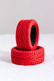 NBRC "Skids" 1/10 On-road RC Tire Set Blue, Green, Red (4)