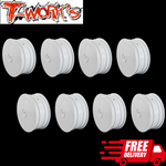 T-work's 4WD Buggy Front Wheels B64 B74 YZ4-SF EB410 2.2 12mm White (8)