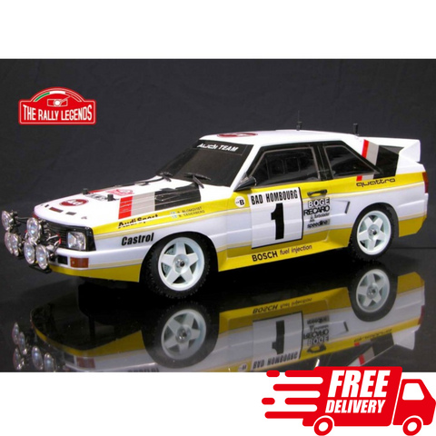 The Rally Legends Audi Quattro 1985 RTR 1/10 4wd Rally Car