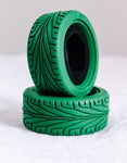 NBRC "Skids" 1/10 On-road RC Tire Set Blue, Green, Red (4)