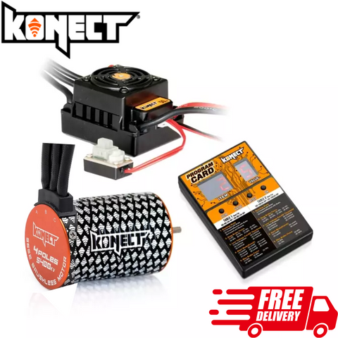 Konect Brushless Combo 5400kv Motor 50A Waterproof ESC + Program Card