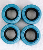 NBRC "Skids" 1/10 On-road RC Tire Set Blue, Green, Red (4)