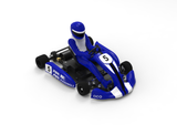 Team Saxo GK-200-PRO 1/8 RC Go Kart KIT ARTR Blue
