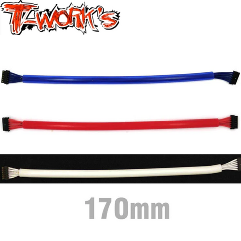 T-work's Bushless Motor Sensor Cable 170mm Blue Red White