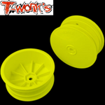 T-work's 4WD Buggy Front Wheels B64 B74 YZ4-SF EB410 2.2 12mm (2) Yellow