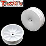 T-work's Narrow 1/10 Buggy Front Wheels B6.4 B7 RB7 YZ2 XB2 12mm (2) White