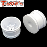 T-Work's 2.2 Buggy Rear Wheels B6.3 B7 B74 YZ2 YZ4 RB7 ZX7 D418 SRX2 (2) White