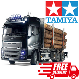1/14 RC Volvo FH16 Globetrotter 750 6X4 Tamiya Timber Semi Truck Logging Kit