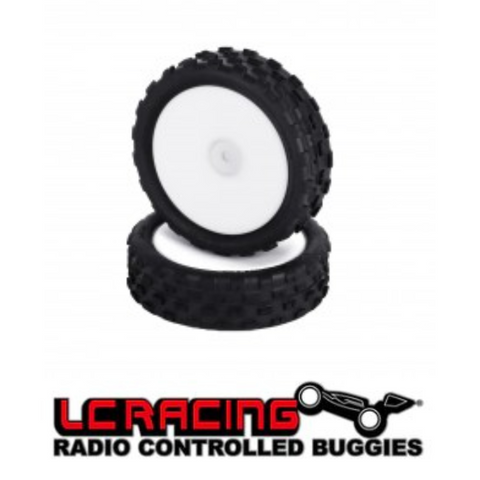 L5041 LC Racing Jetgo Mini Buggy BHC-1 2WD Front Tires Pre-Mounted (2) EMB