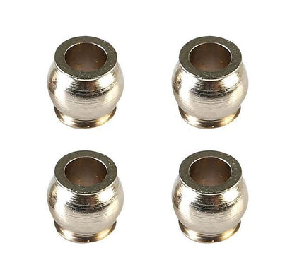 Four metal pivot balls with a smooth, rounded design, identified as C7078 LC Racing Pivot Ball SØ5.5 (4) LC10B5 PTG-2 PTG-2R, used for rc car parts and radio control models.