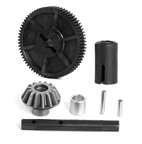 C8018 LC Racing Steel Bevel Drive Gear with Spur Gear, Shaft & Outdrive PTG-2