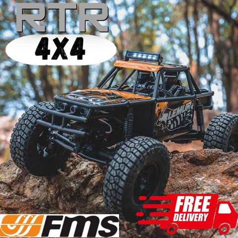 FMS FCX24 Lemur RTR Rock Crawler 1/24 4x4 Orange
