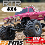 FMS FCX24 Smasher High Roller V2 1/24 4x4 Monster Truck RTR Red
