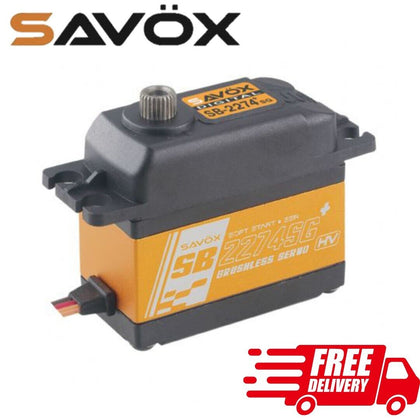 Savox SB-2274SGP High Voltage Digital Servo Soft Start (SSR) designed for precise control in rc car parts, featuring brushless motor technology and durable construction.