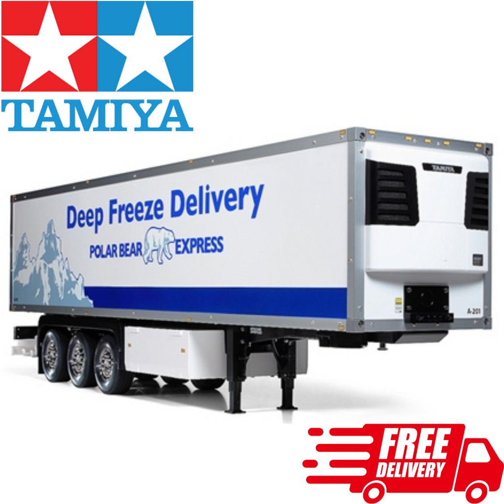 Tamiya 1/14 RC 3 Axle Reefer Trailer Kit Tractor Semi Truck Tamiya 1/14 RC 3 Axle Reefer Trailer Kit Tractor Semi Truck