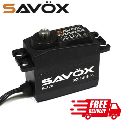 Savox SC-1256TG Black Edition Digital High Torque Titanium Gear Servo